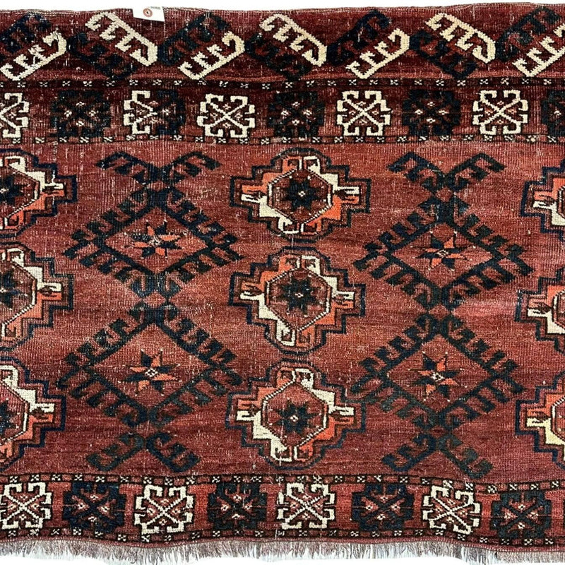 Antique Kizil Ayak Turkoman Chuval, Juval Rug 60