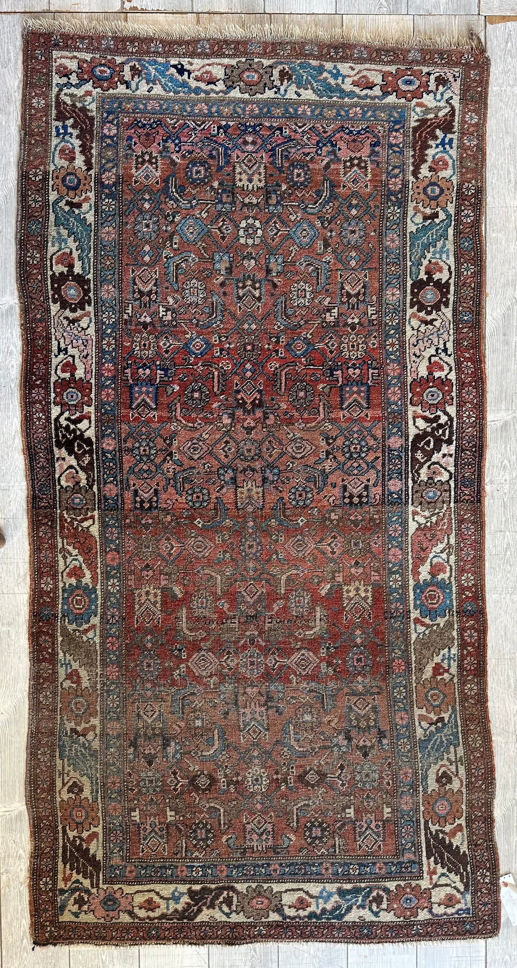 Antique Late 19th Century Persian Kurdish Gholtogh Rug 4 x 7