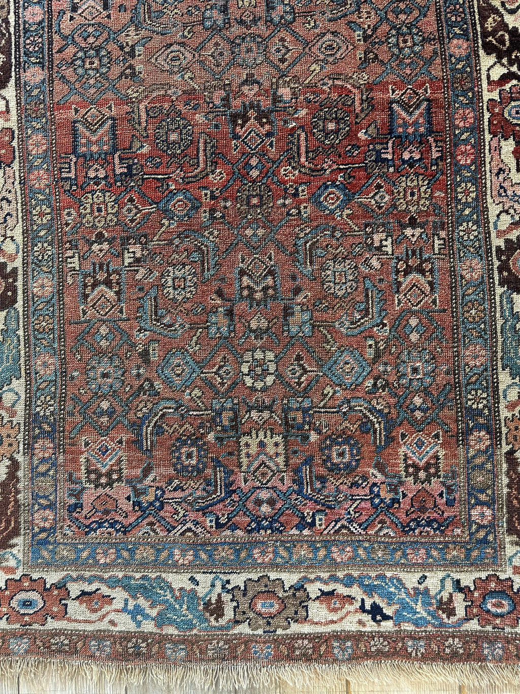 Antique Late 19th Century Persian Kurdish Gholtogh Rug 4 x 7