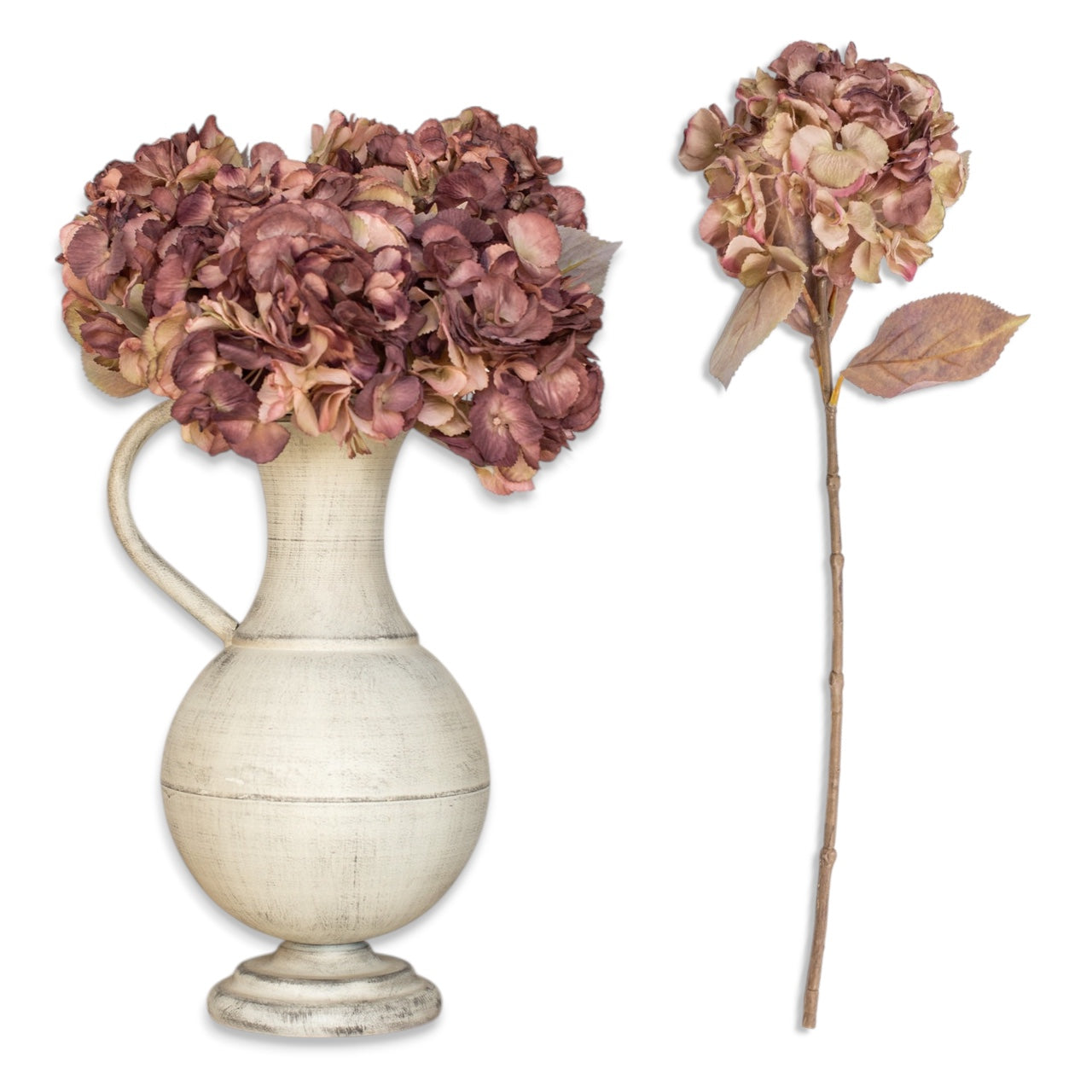 Antique Mauve Fall Hydrangea Spray