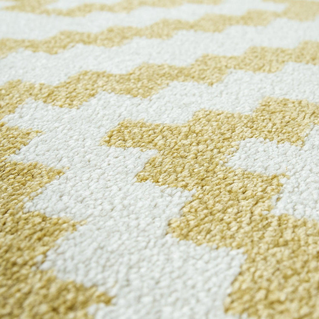 Area Rug Stella Moroccan Diamond Pattern - Pastel Yellow-White
