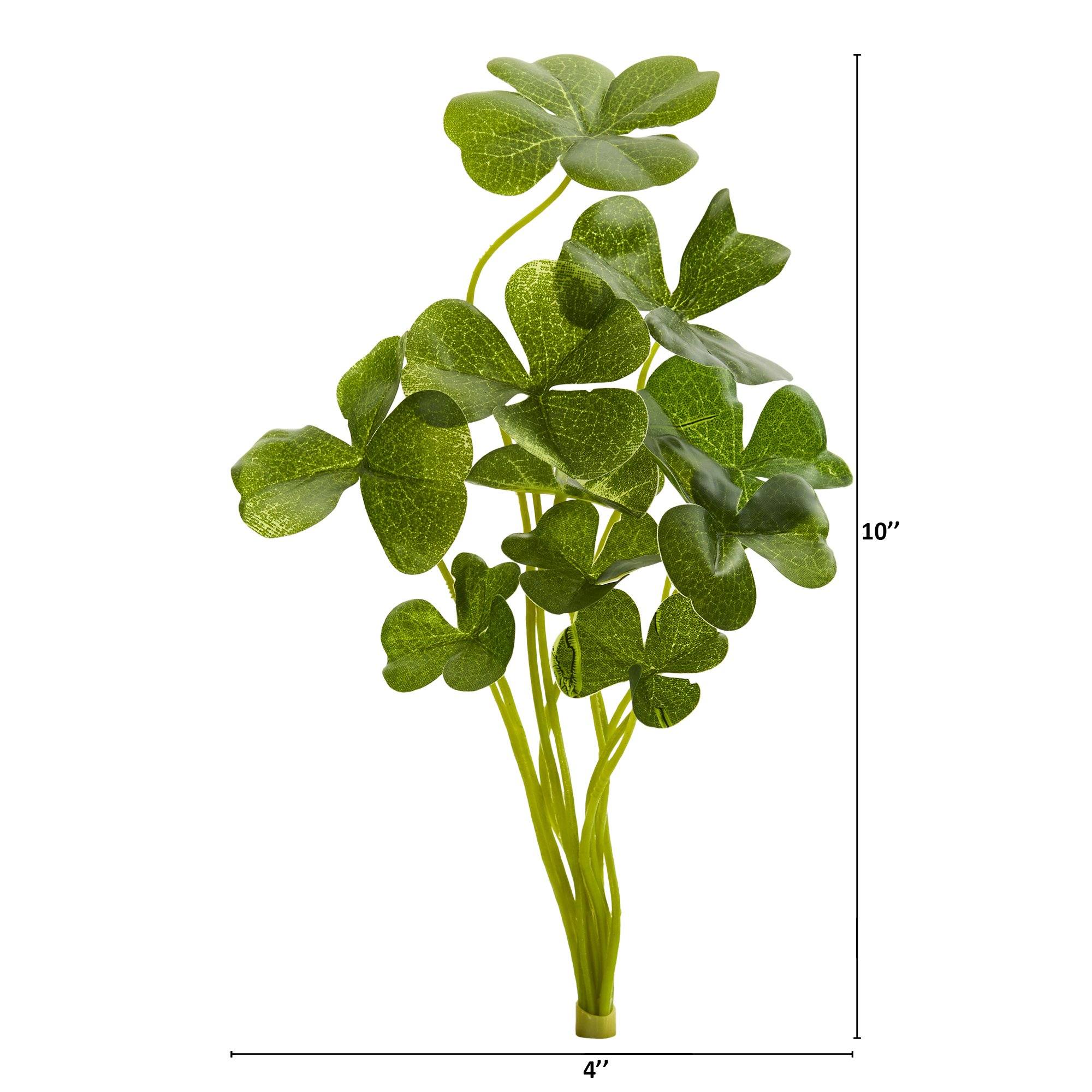 10” Clover Artificial Plant (Set of 24)