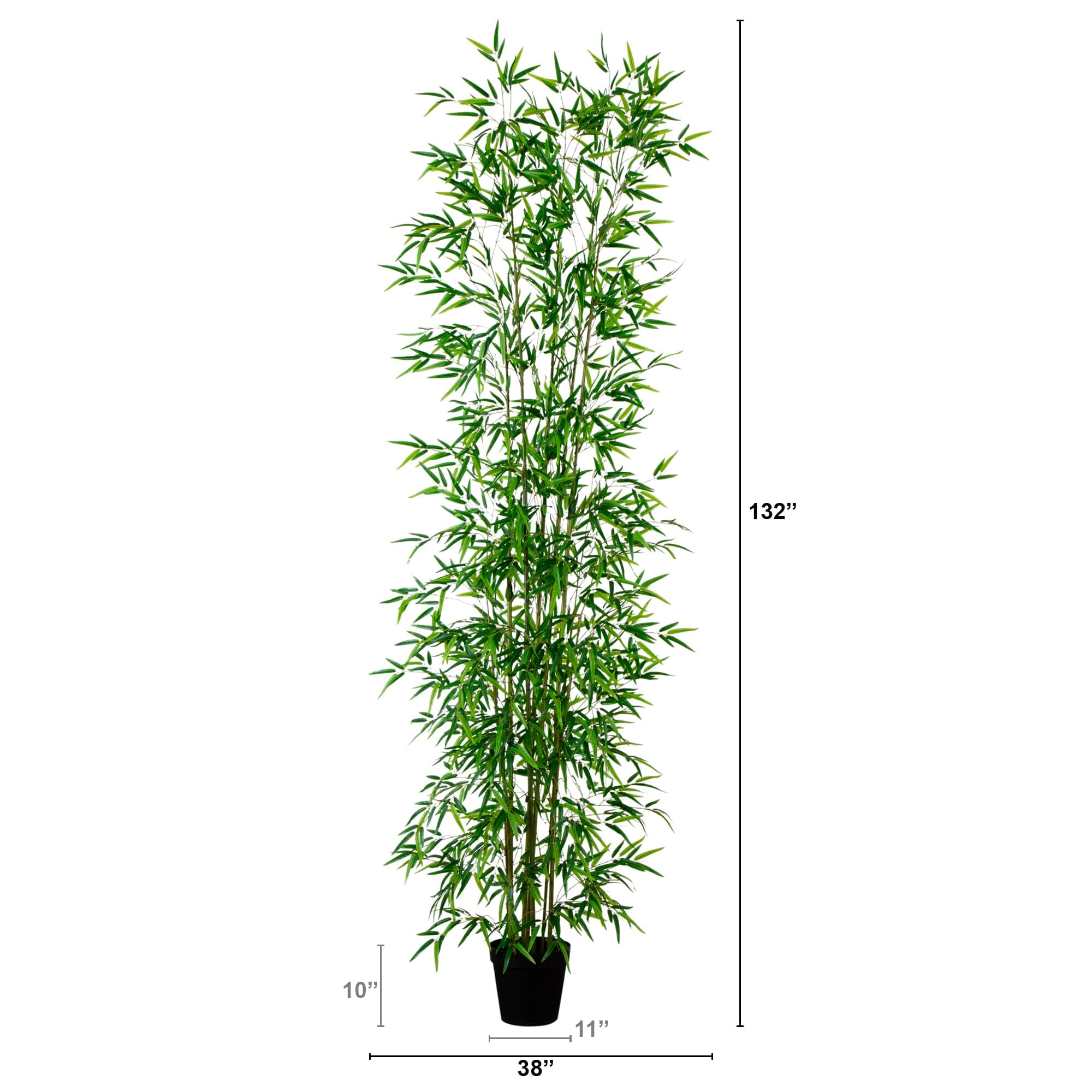 11’ Artificial Green Bamboo Tree