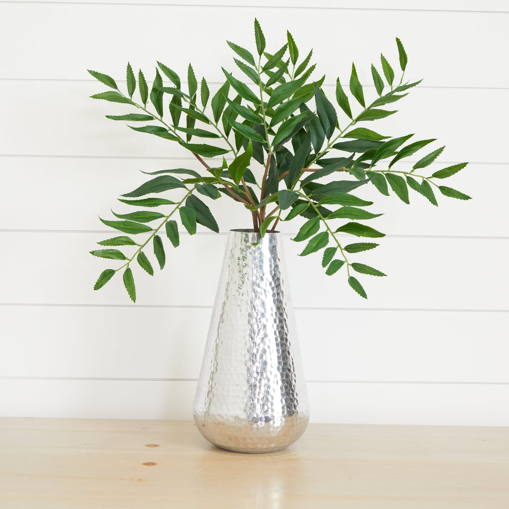 12” Aluminum Tear Drop Flower Vase