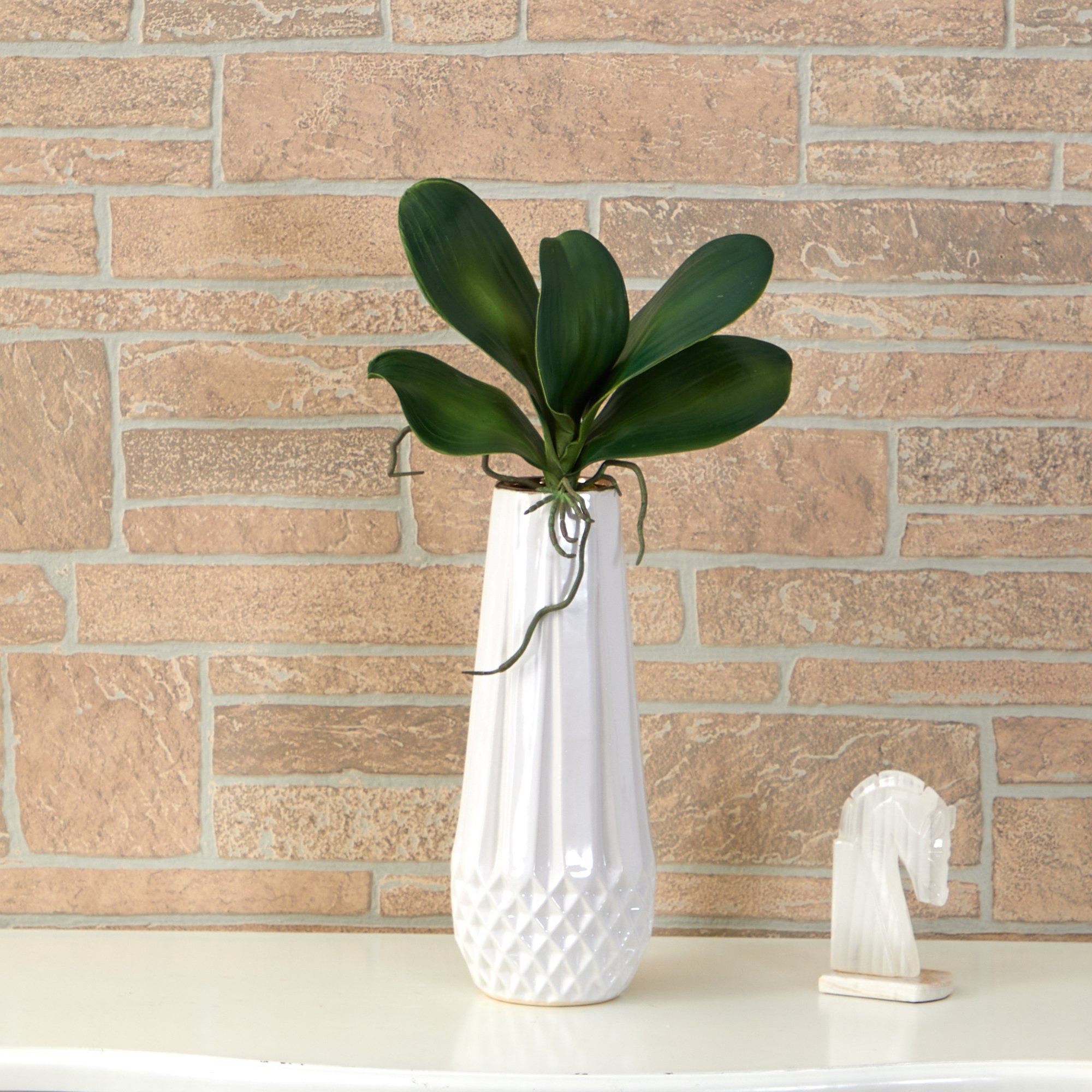 12” Phalaenopsis Orchid Foliage Artificial Leaf (Set of 4)