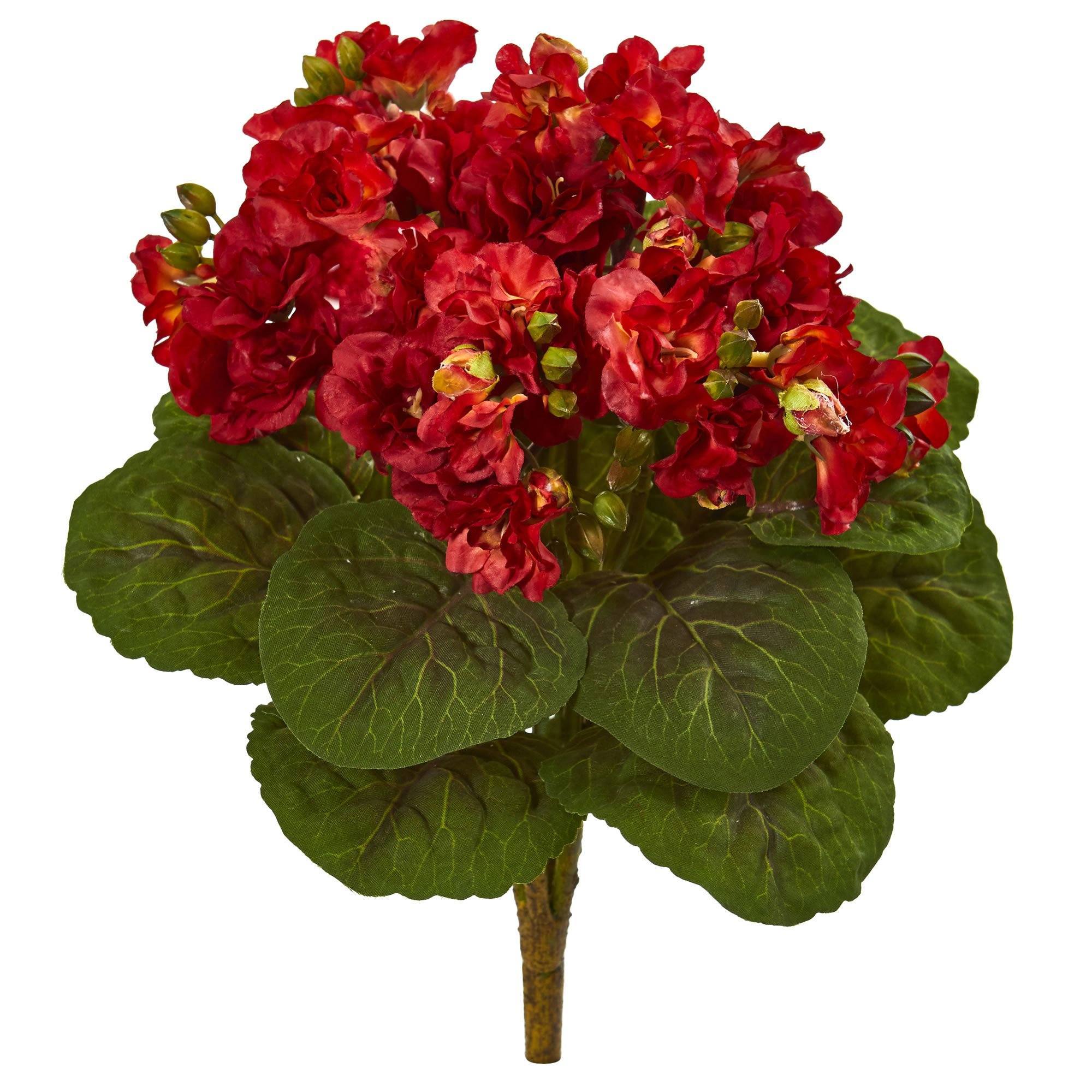 12” Violet Bush Artificial Flower (Set of 4)