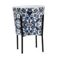 16” Oriental Blue and White Classic Round Metal Planter with Stand