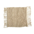 18” BOHO Fringed Woven Macrame Decorative Pillow Cover
