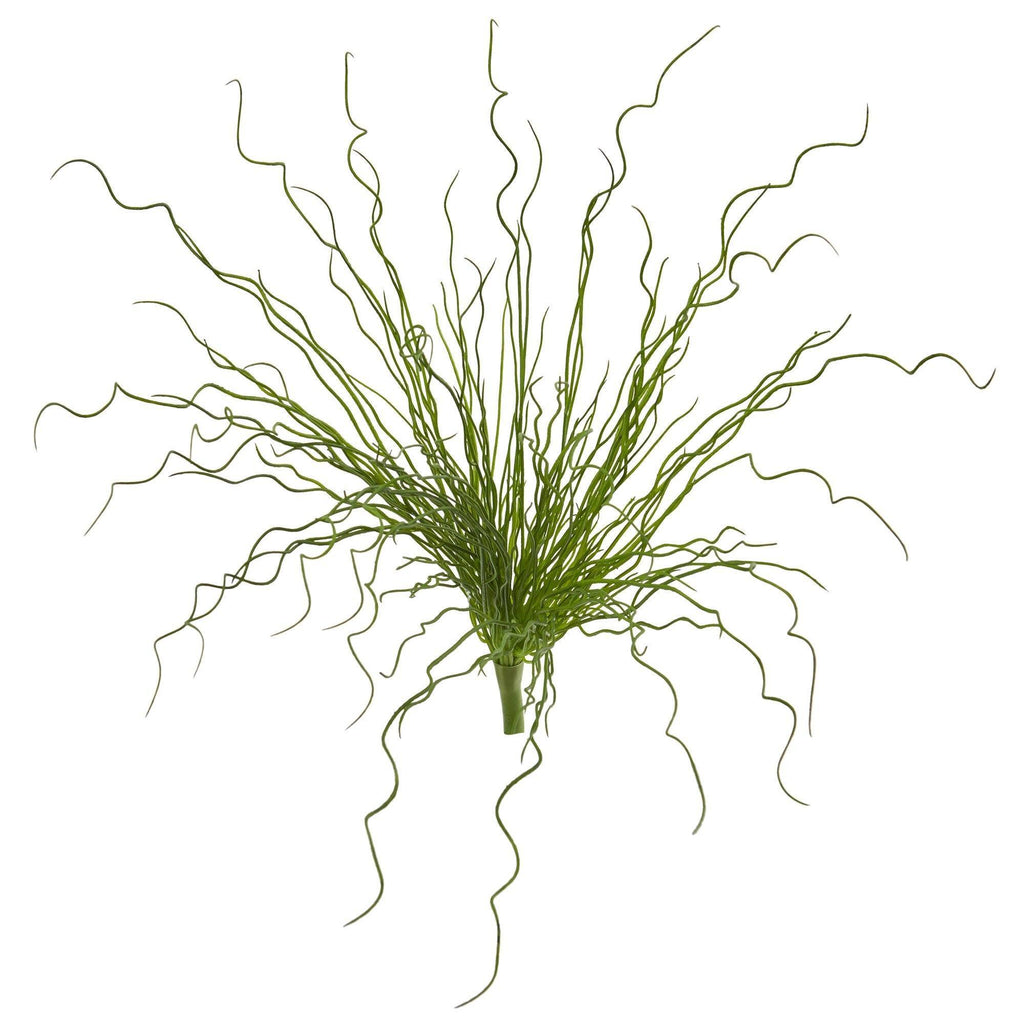 18” Curly Grass Artificial Plant (Set of 6)