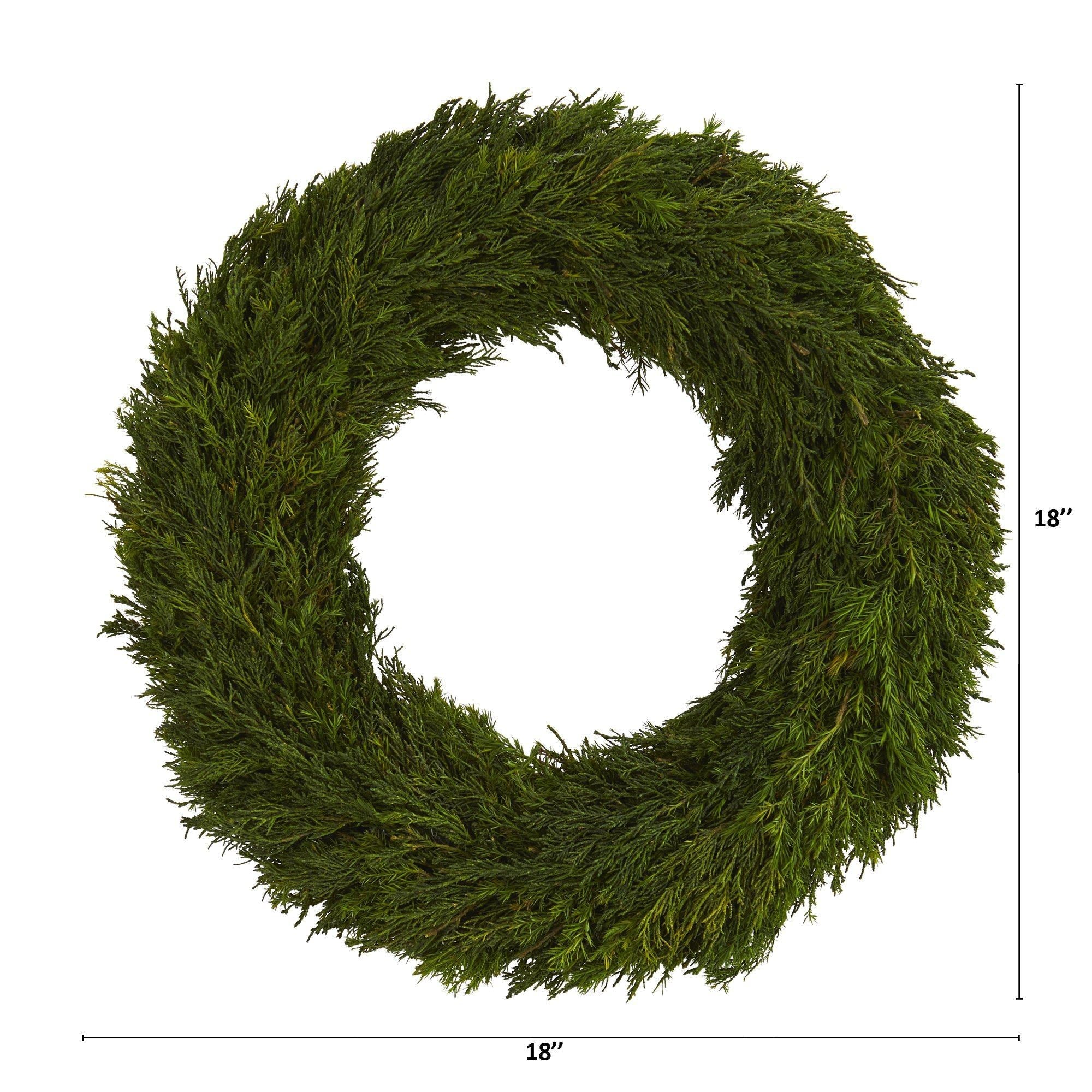 18” Cypress Preserved Wreath
