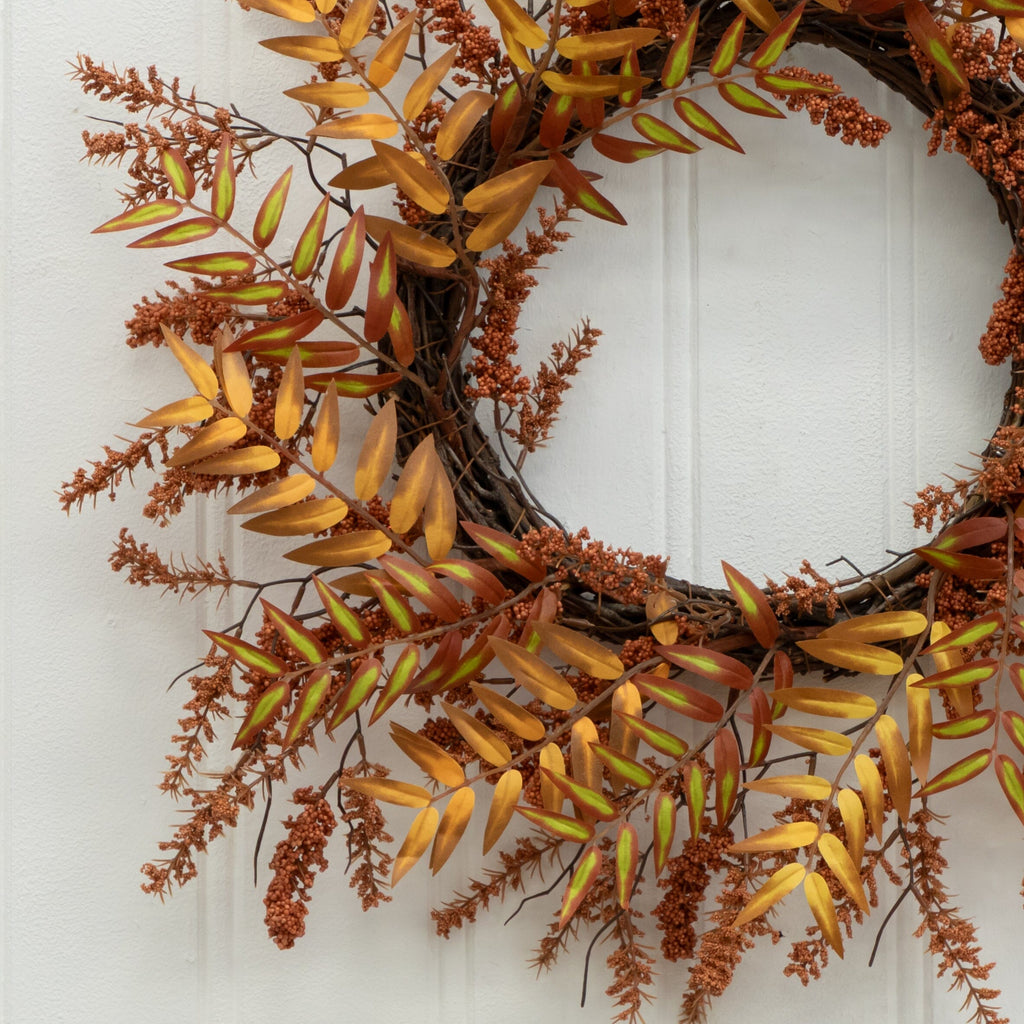 18” Harvest Berry Artificial Wreath