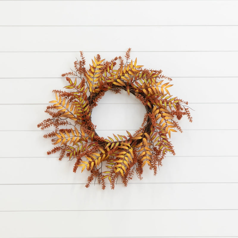 18” Harvest Berry Artificial Wreath