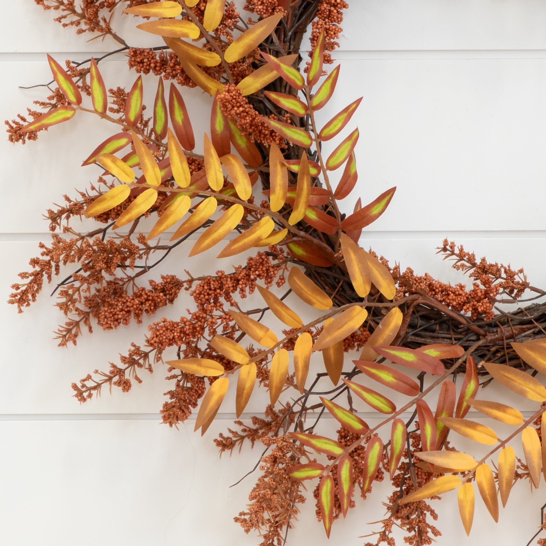 18” Harvest Berry Artificial Wreath