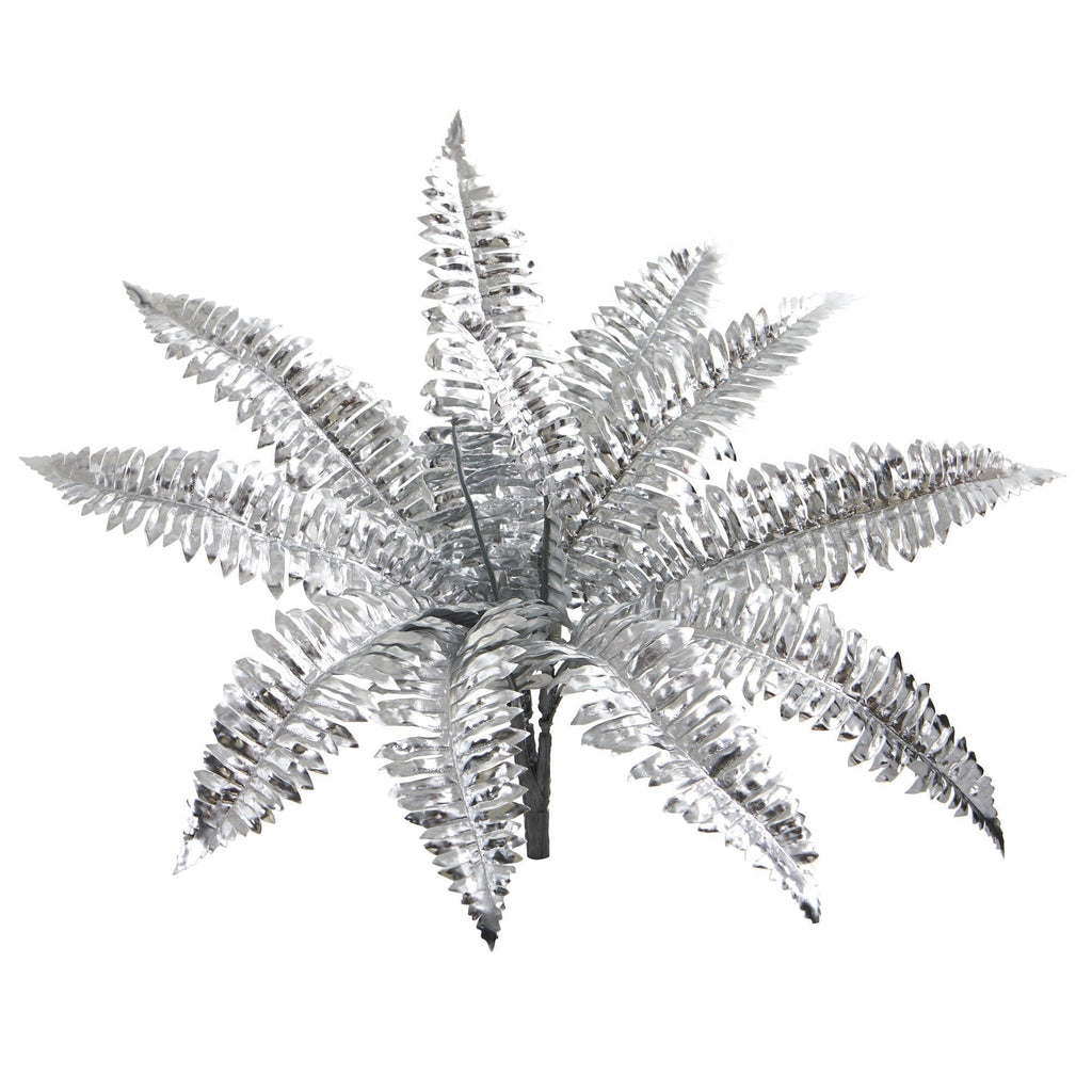 18” Metallic Boston Fern Artificial Plant (Set of 12)