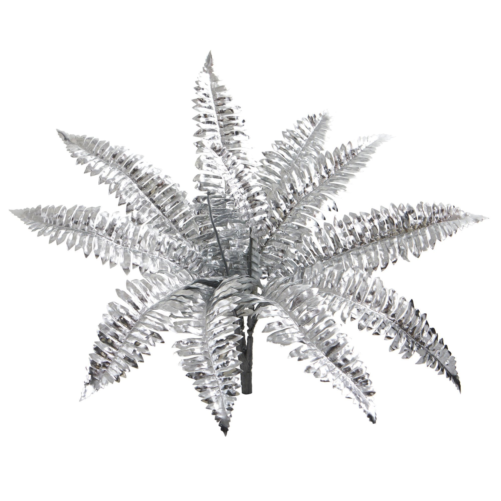 18” Metallic Boston Fern Artificial Plant (Set of 12)