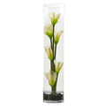 18” Mini Cally Lily Artificial Arrangement in Cylinder Glass