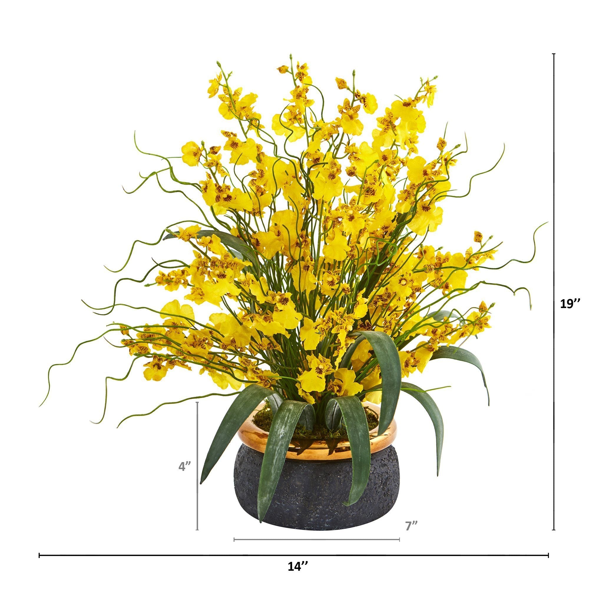 19” Dancing Lady Artificial Arrangement in Vase