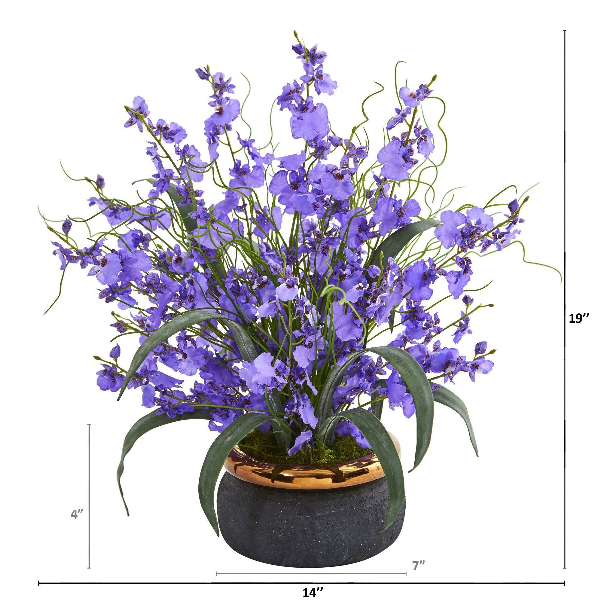 19” Dancing Lady Artificial Arrangement in Vase