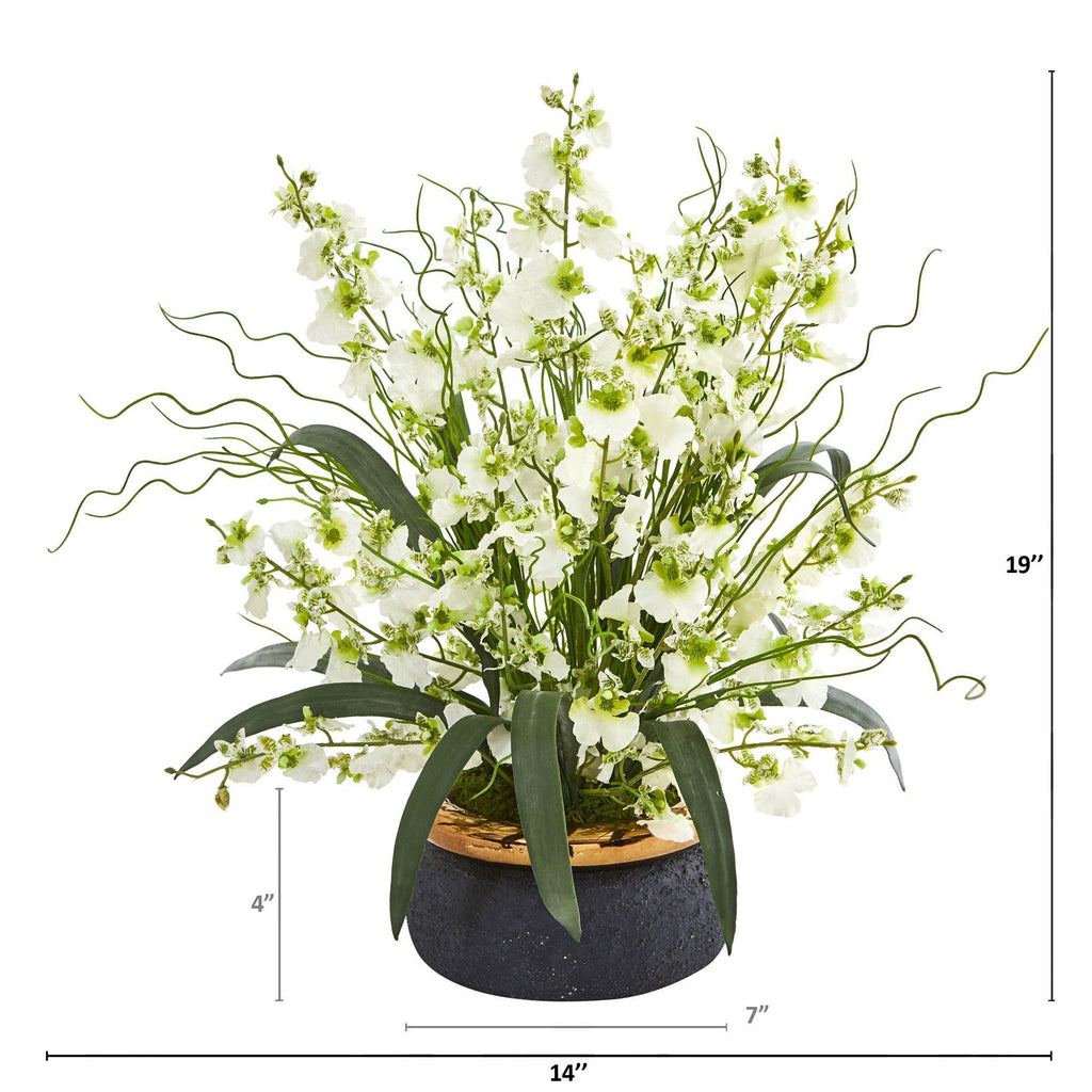 19” Dancing Lady Artificial Arrangement in Vase