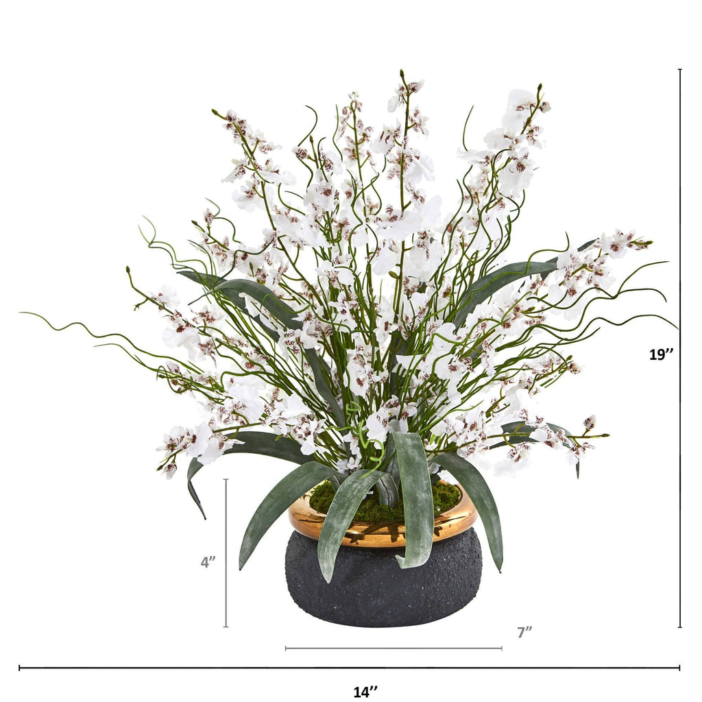 19” Dancing Lady Artificial Arrangement in Vase