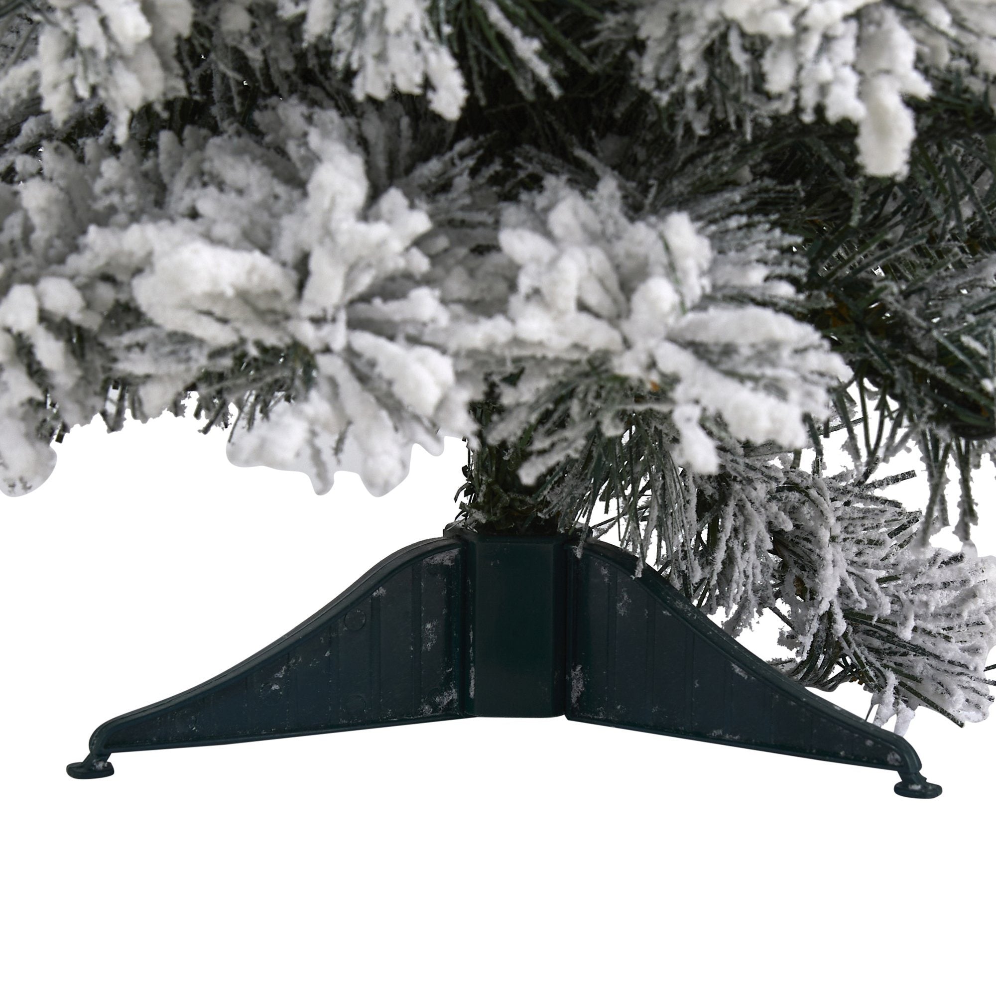 2’ Flocked Artificial Christmas Tree with 30 Clear LED Lights