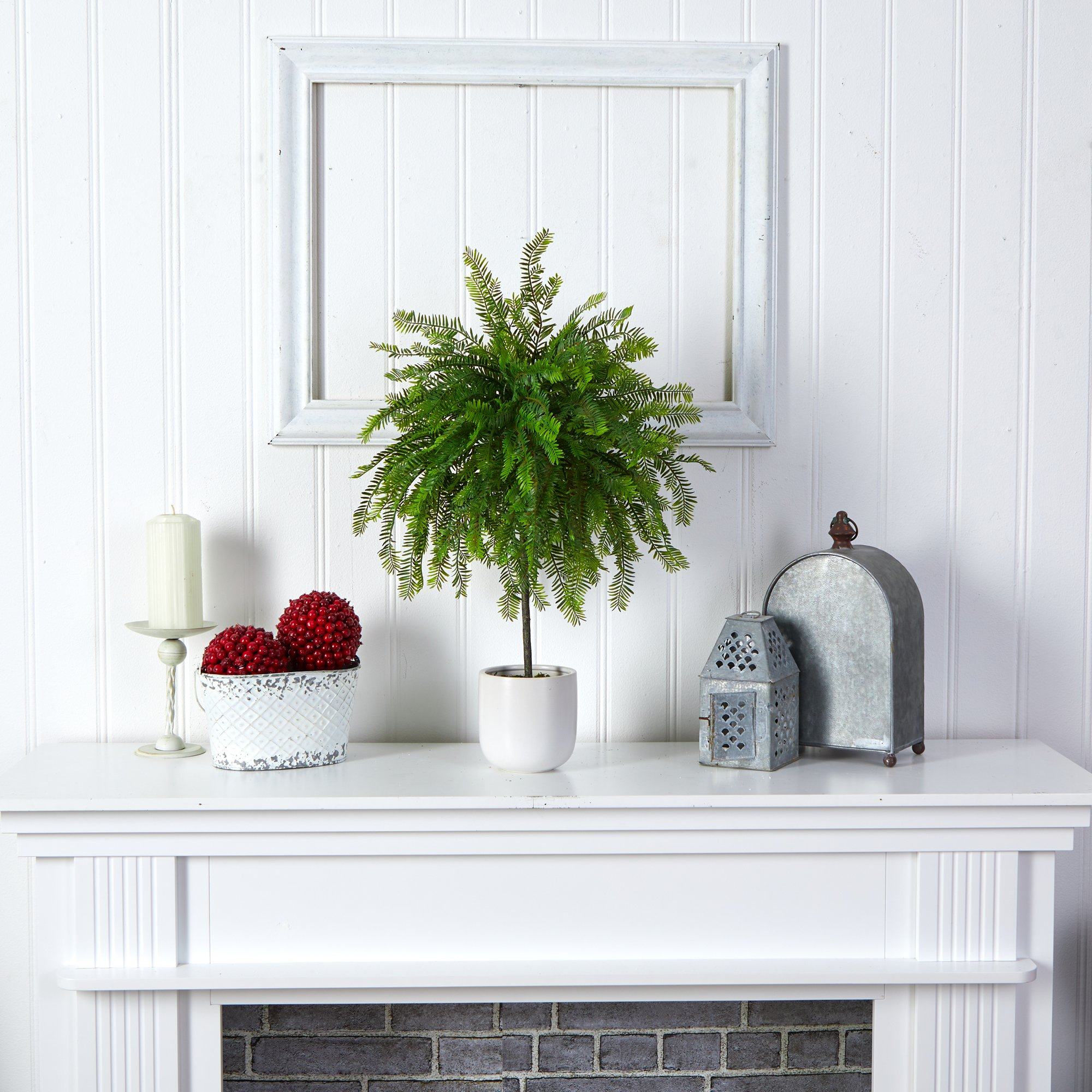 2' Northern Californian Cedar Canopy Artificial Tree in Decorative Planter