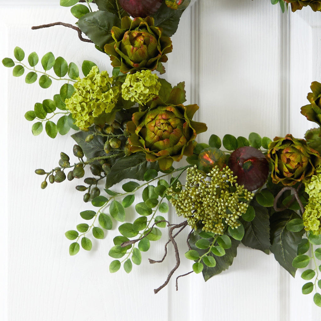 20" Artichoke Floral Wreath"