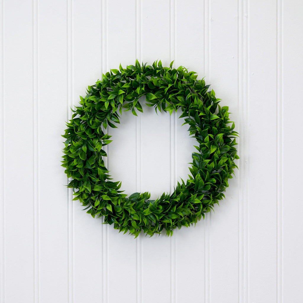 20” Artificial Bay Leaf Wreath