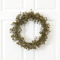 20” Autumn Gypsophila Artificial Wreath