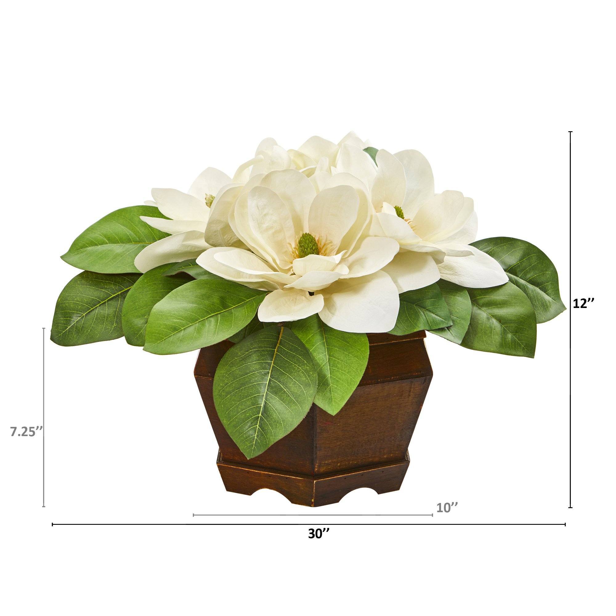20” Magnolia Artificial Plant in Decorative Planter