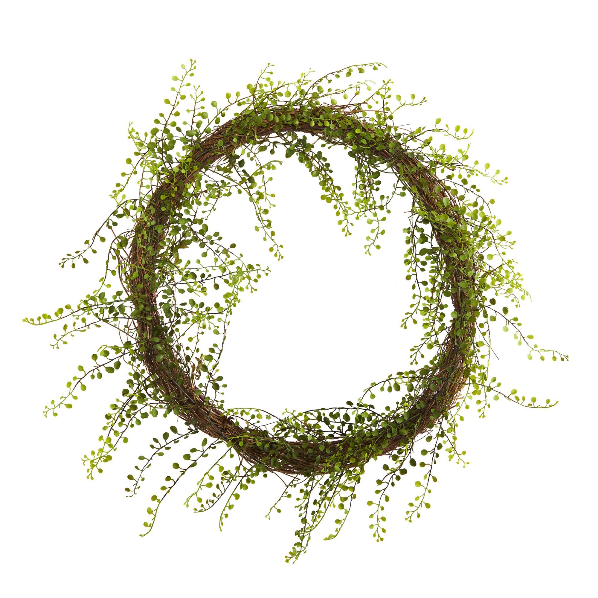 20”  Night Willow Artificial Vine Wreath