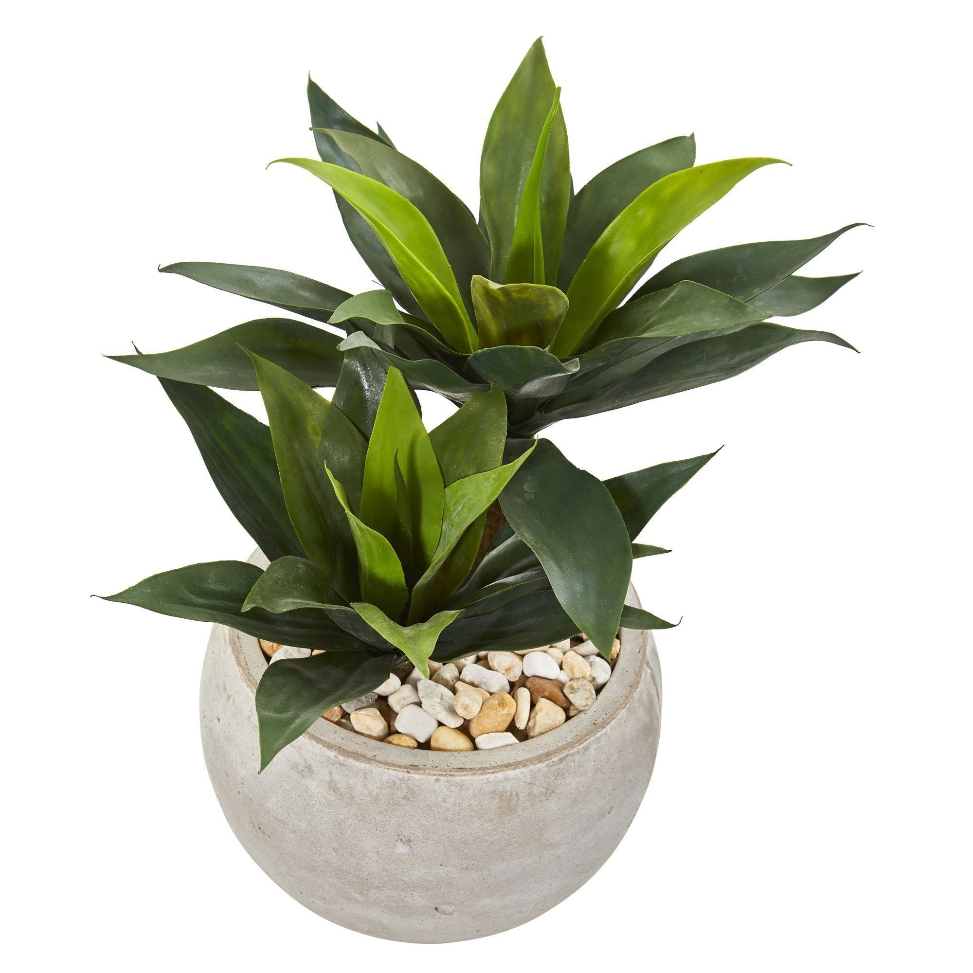21” Agave Artificial Plant in Sand Colored Bowl