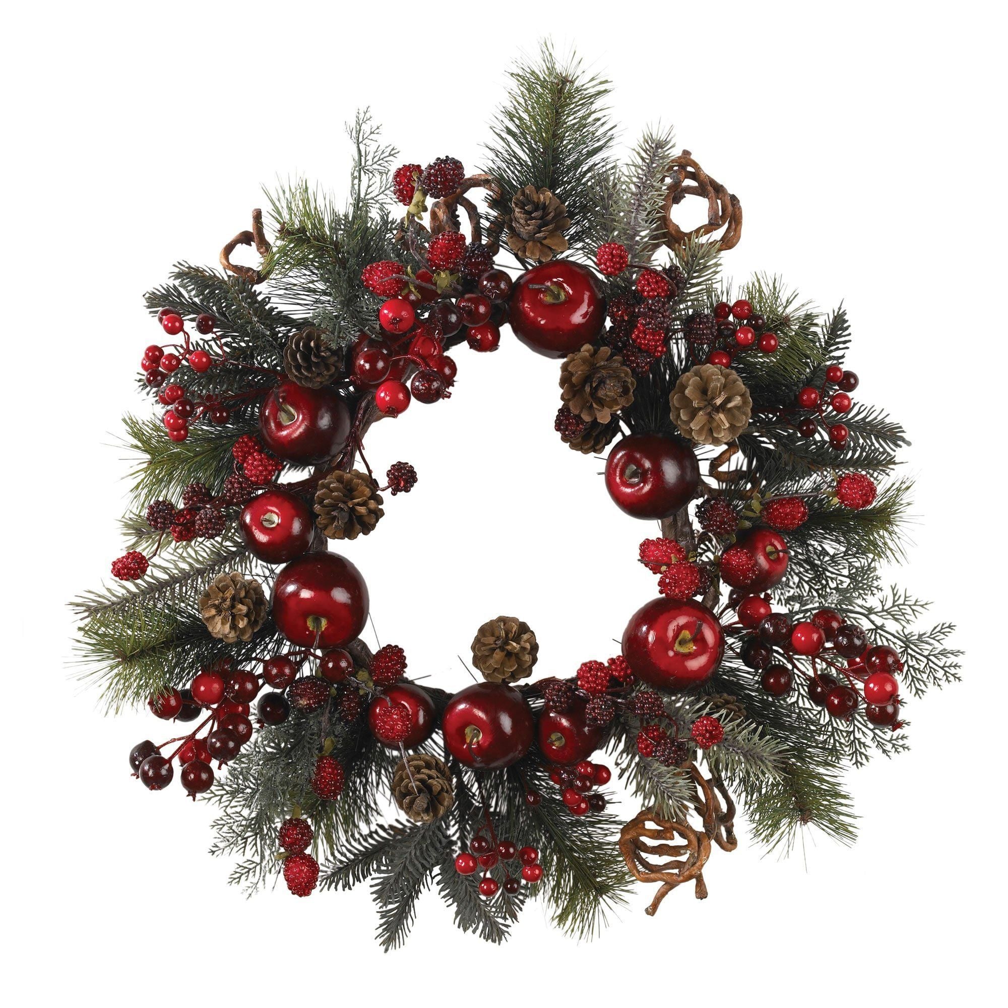 22" Apple Berry Wreath"
