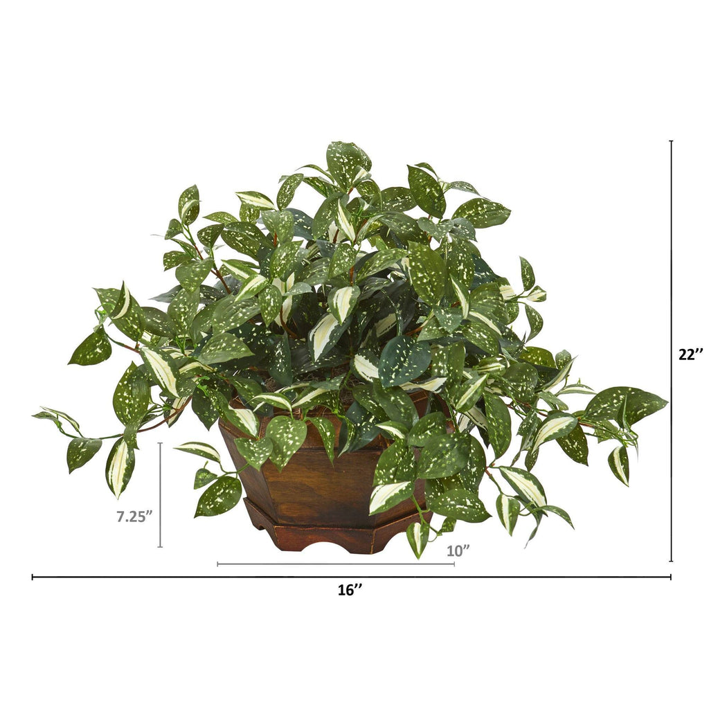 22” Florida Beauty Artificial Plant in Decorative Planter