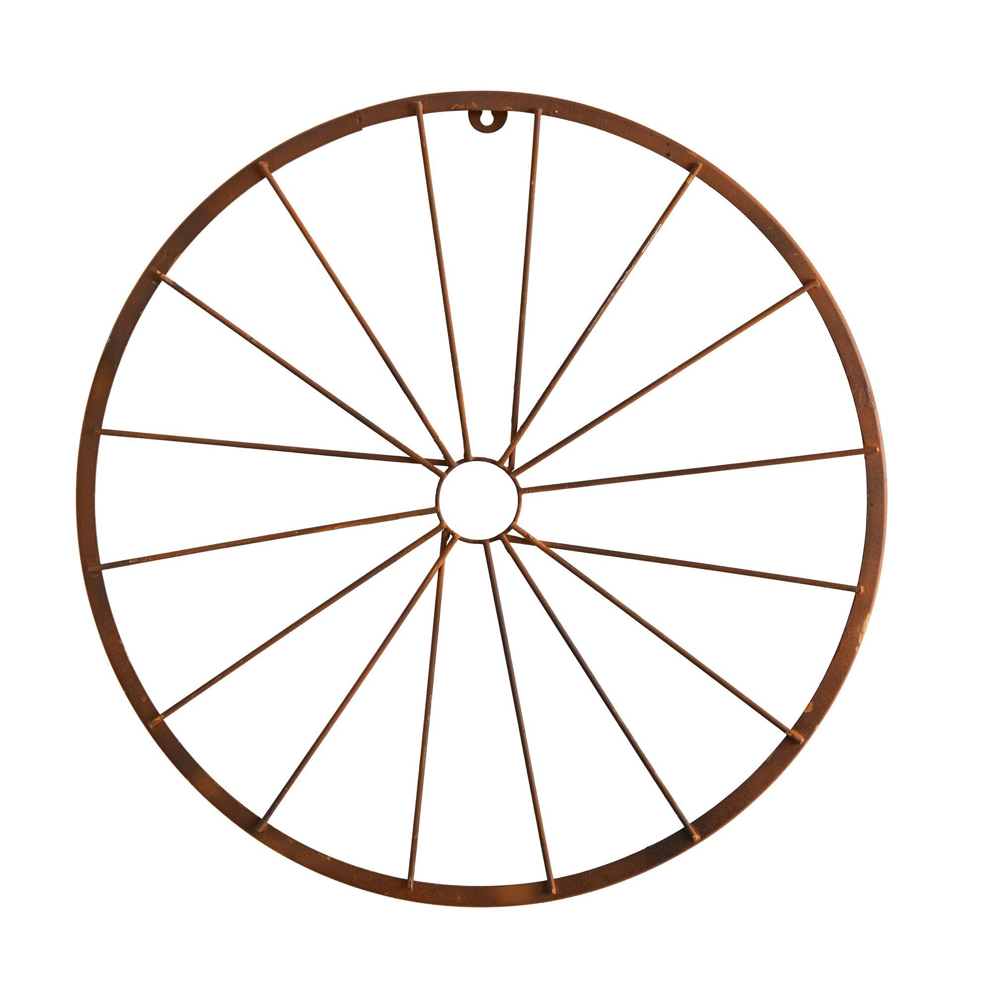 22” Rustic Metal Vintage Bicycle Wheel Wall Art Decor