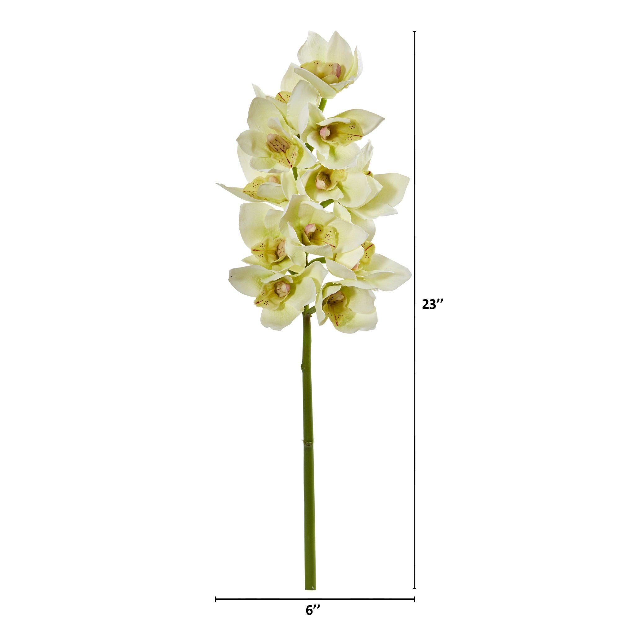 23” Cymbidium Orchid Artificial Flower (Set of 3)