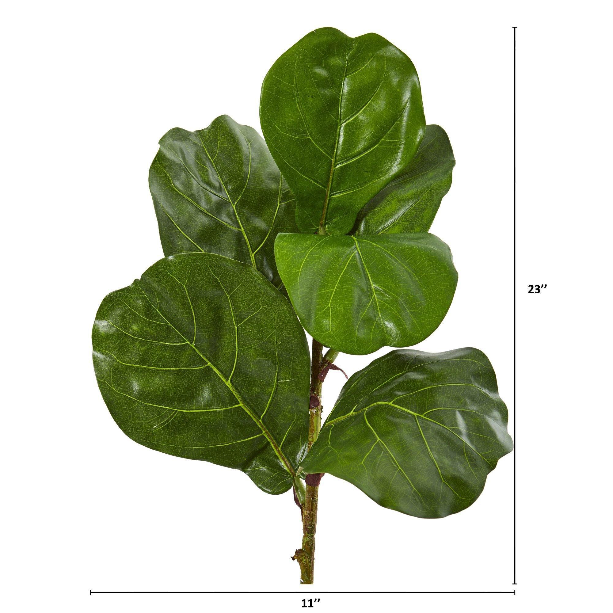 23” Fiddle Leaf Artificial Plant (Set of 4)