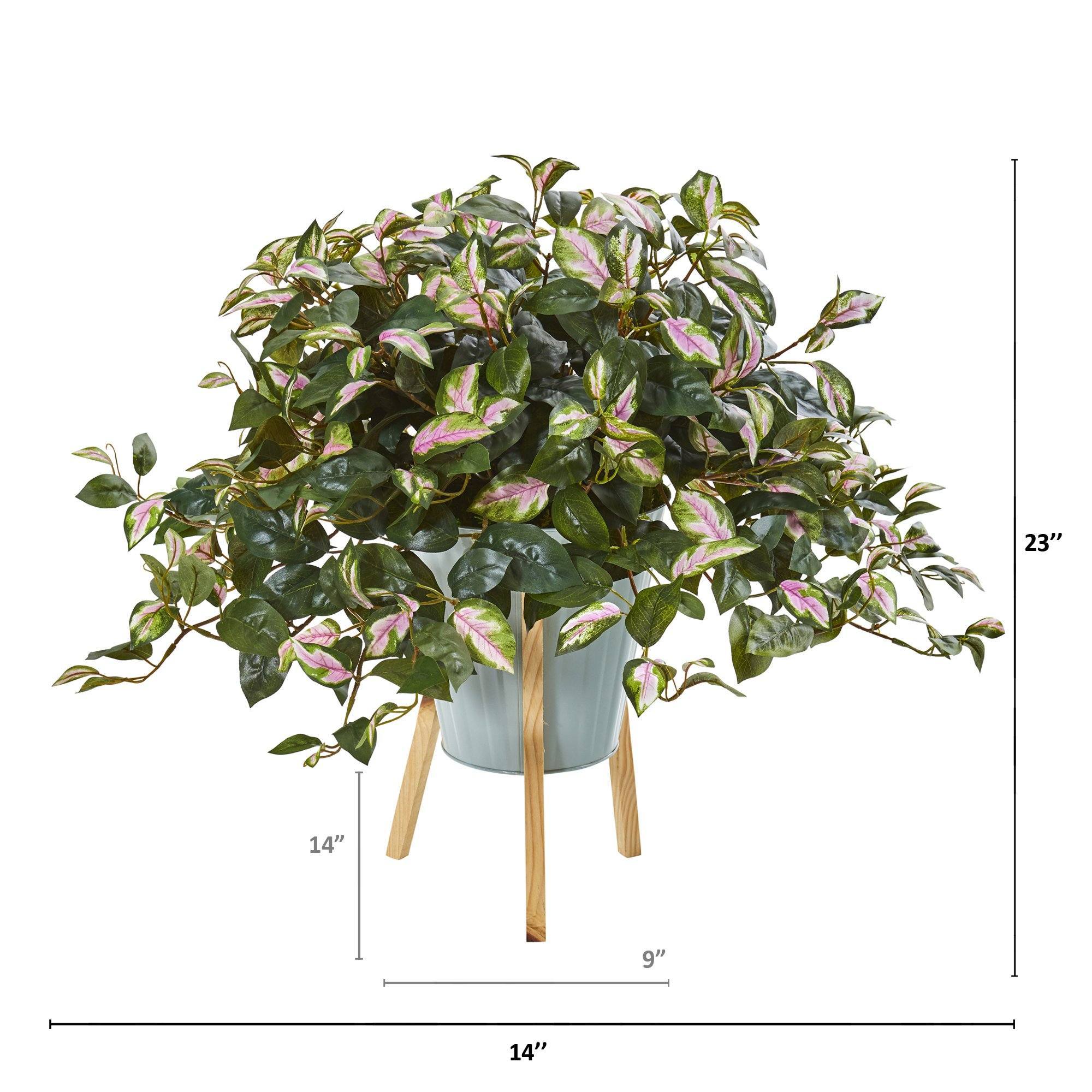 23” Hoya Artificial Plant in Green Planter with Stand