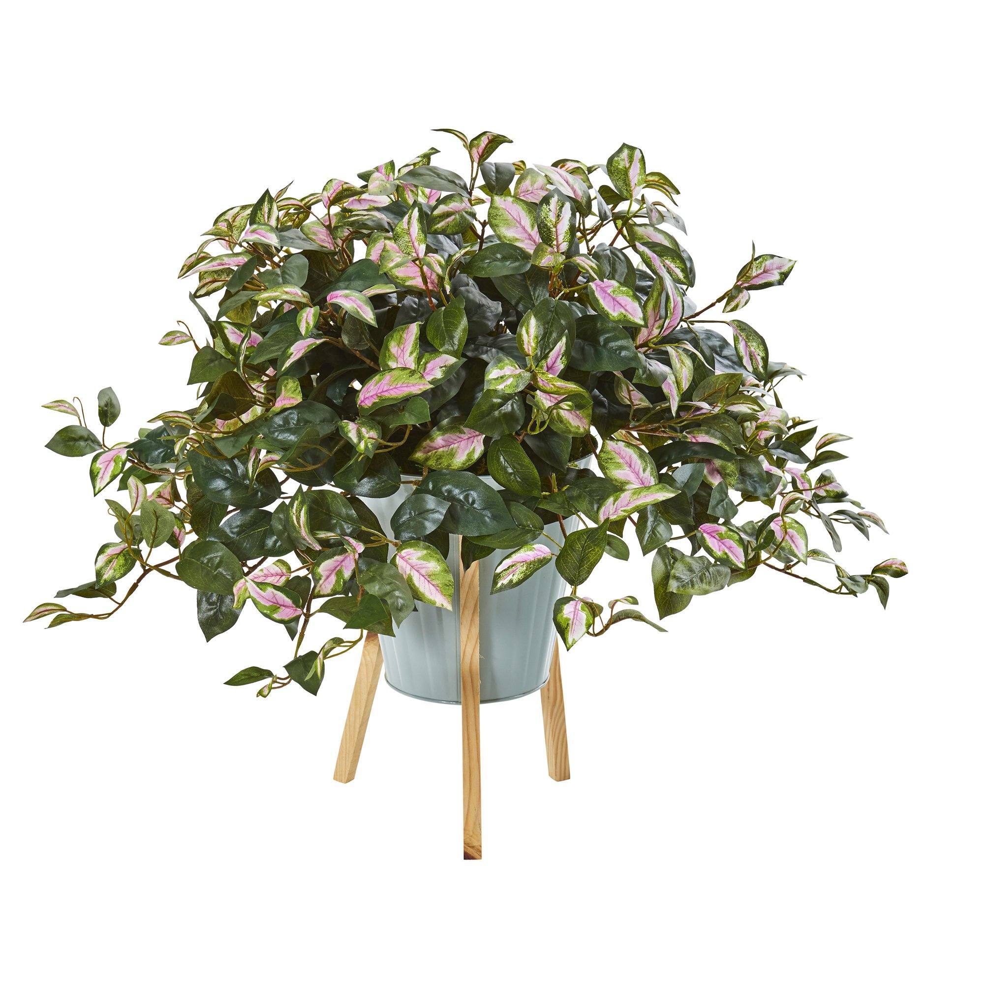 23” Hoya Artificial Plant in Green Planter with Stand