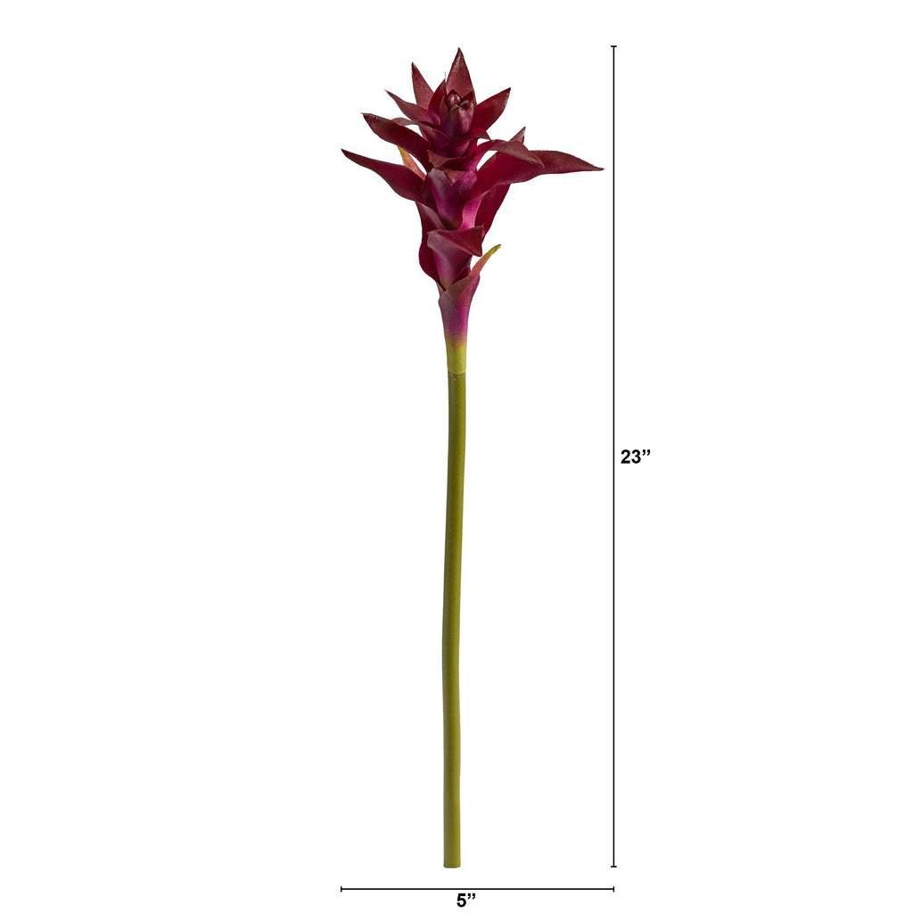 23” Artificial Star Bromeliad Flower (Set of 6)