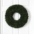 24” Boxwood Artificial Wreath