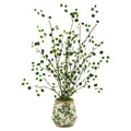 24” Night Willow Artificial Plant in Floral Planter