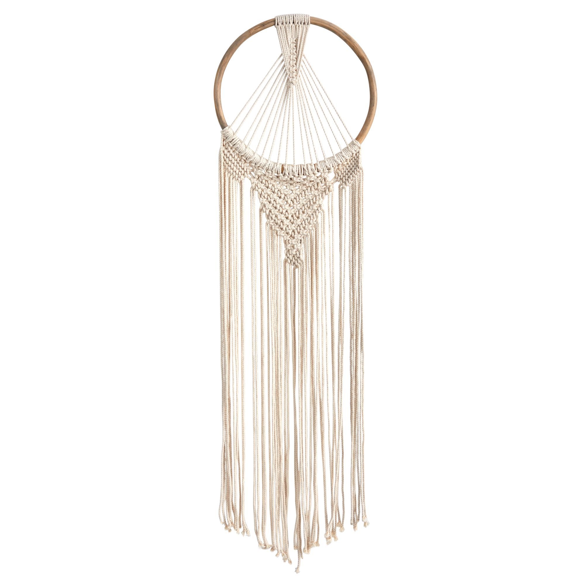 24” x 10” Handmade Bohemian Macrame Dreamcatcher Wall Hanging Decor