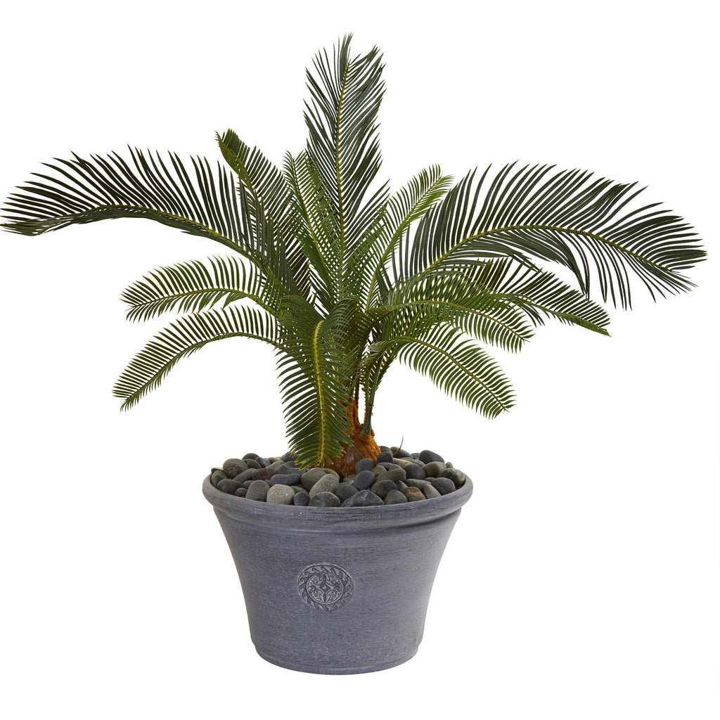 25” Cycas Artificial Plant in Decorative Planter