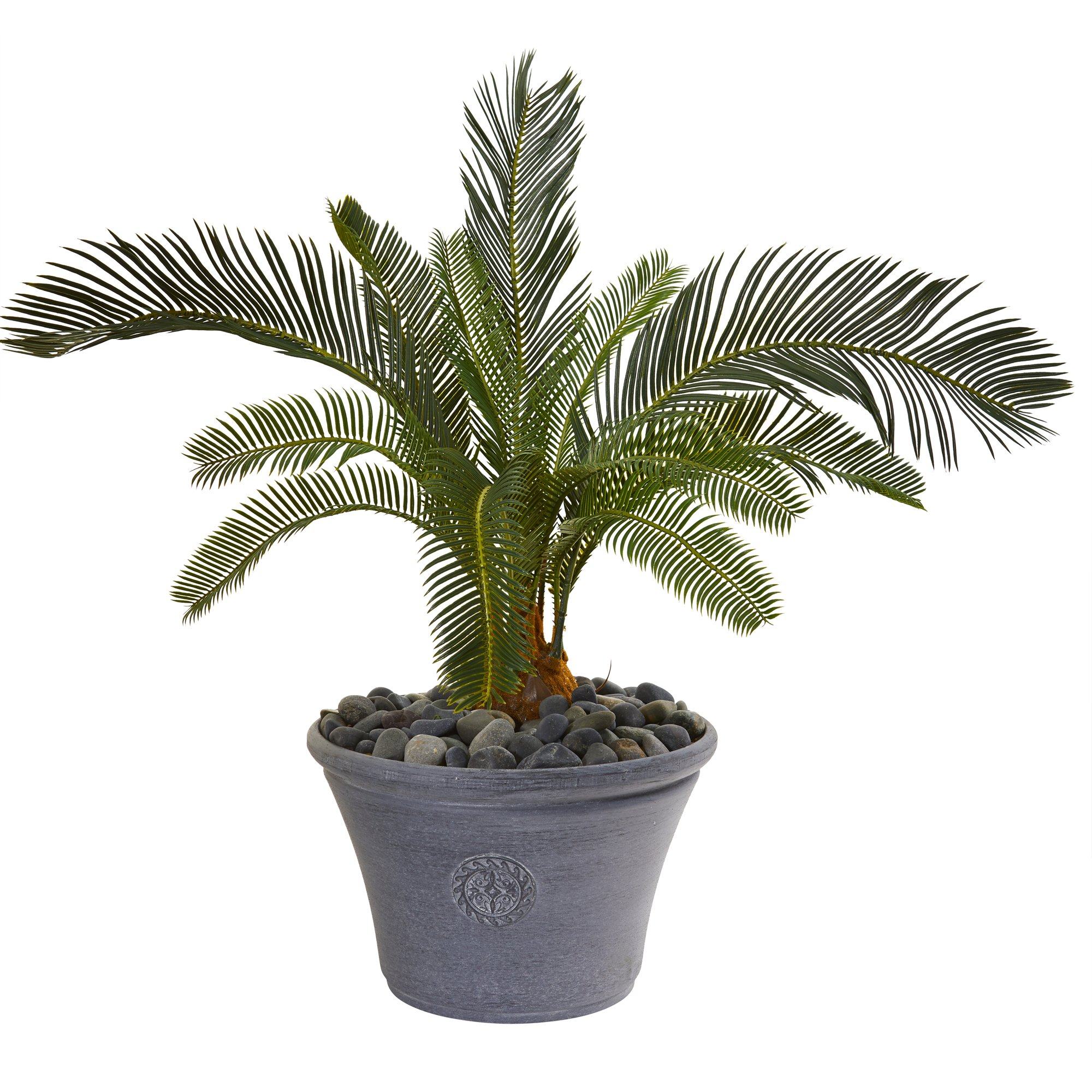 25” Cycas Artificial Plant in Decorative Planter