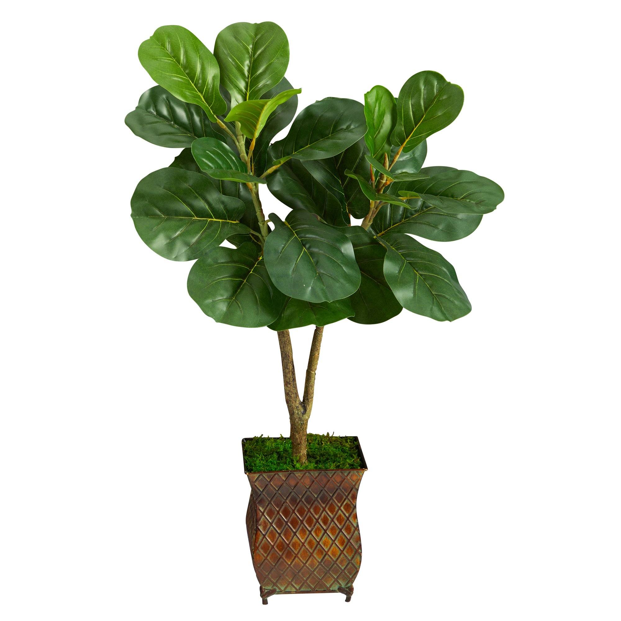 2.5’ Fiddle Leaf Fig Artificial Tree in Decorative Planter