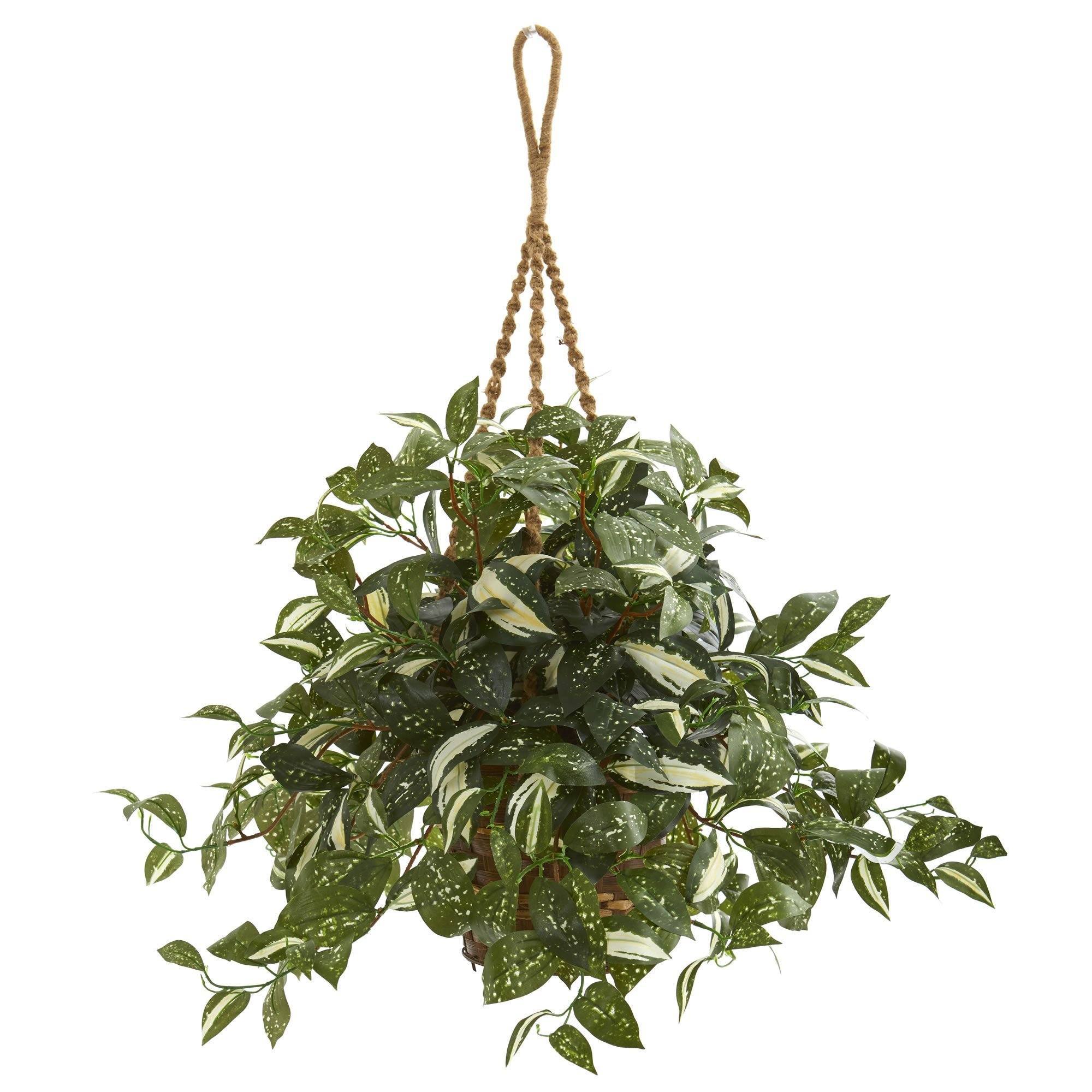 26” Florida Beauty Artificial Plant in Hanging Basket