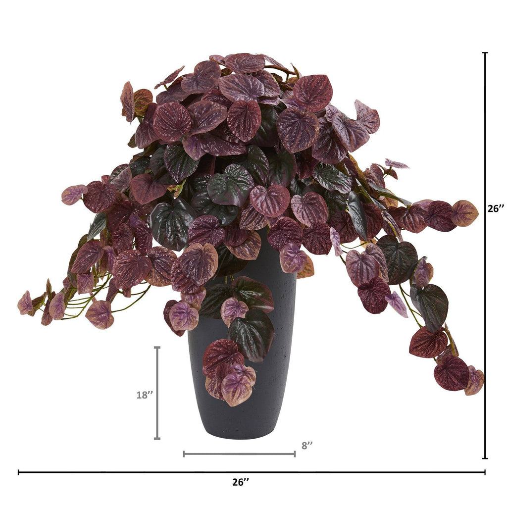 26” Peperomia Artificial Plant in Decorative Planter (Real Touch)
