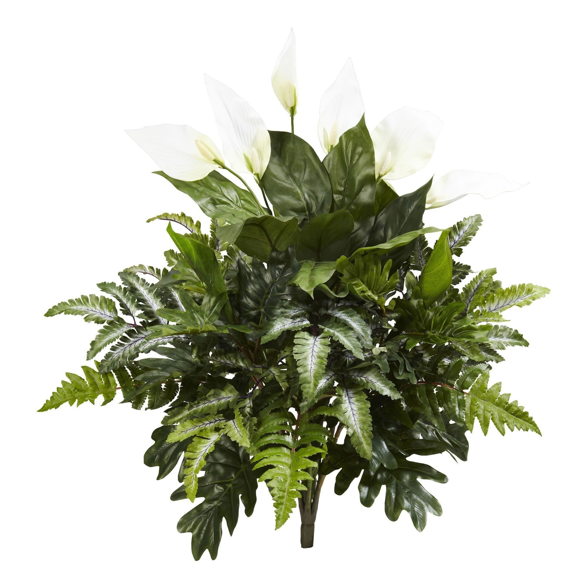 27” Mixed Spathiphyllum Artificial Plant (Set of 2)of 2)
