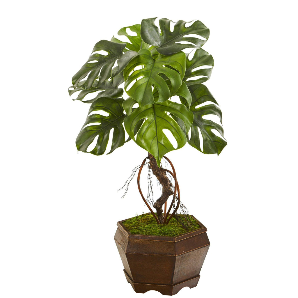27” Monstera Artificial Plant in Decorative Planter